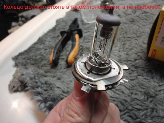 схема лампочки h4