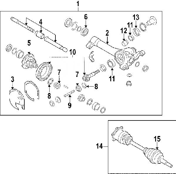 Купить Привод Nissan Navara D40 2009-2014 39100EB300, передний в Москве по цене:
