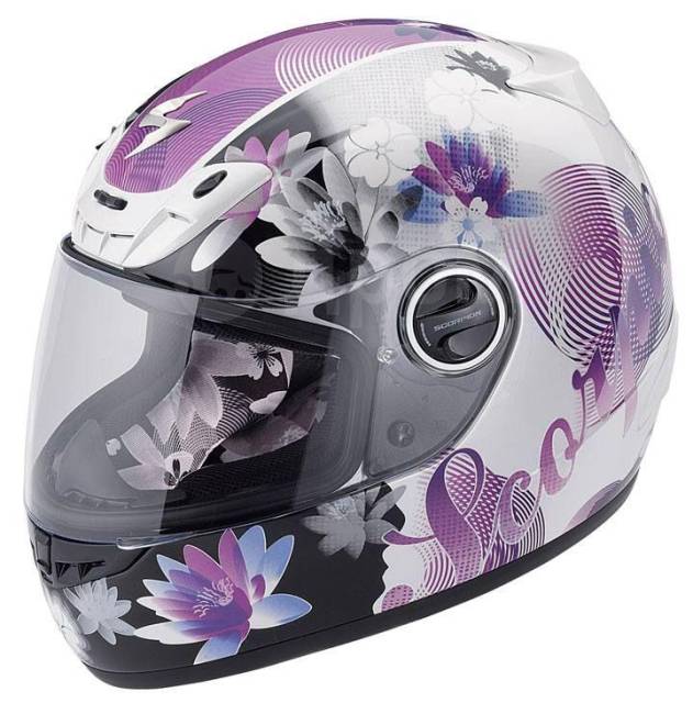 Moto Helmet Purple