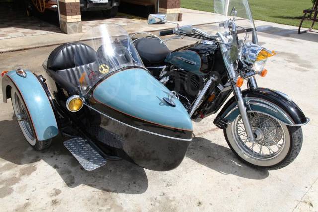 Honda Shadow с коляской