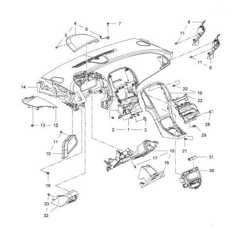 Клипса передней консоли Astra h, арт GM 13133250 - Opel Astra H, 1,8 л, 2008 год