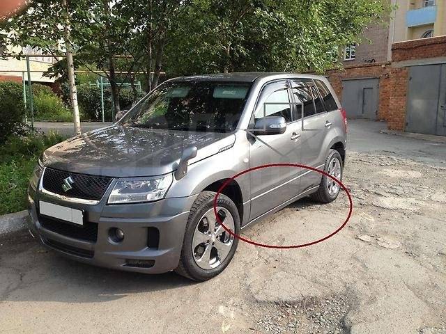 Нержавеющие пороги Всепороги для Suzuki Escudo 1997-2005