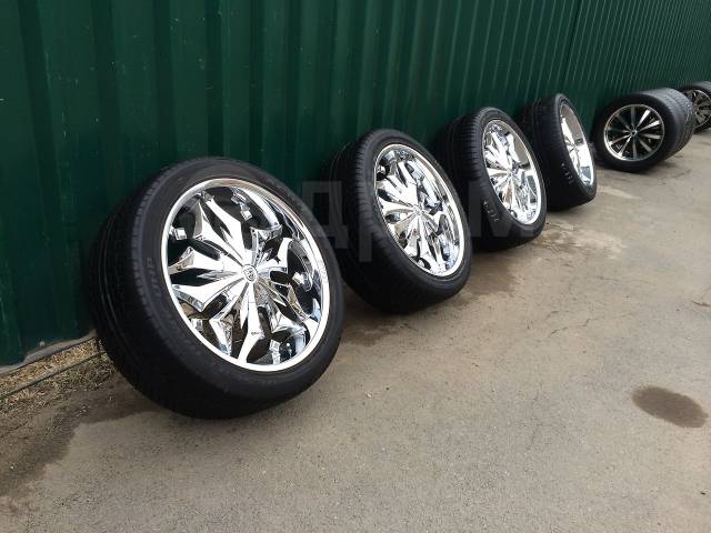 Эксклюзив! Lexani R22 ХРОМ Полка + жирное лето 285/40/22 2010 год, 22 ...