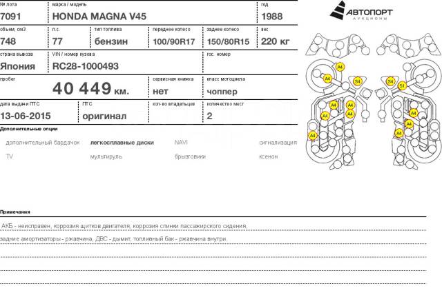 Honda V 45 Magna 