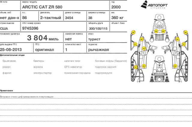 Arctic Cat ZR 580 