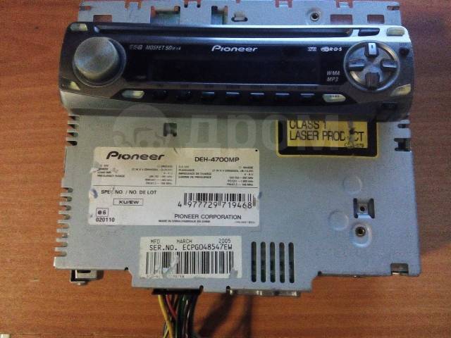 Магнитола пионер mosfet 50wx4 инструкция deh p7700mp