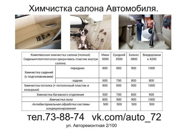 Технологическая карта химчистки