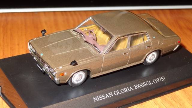 1/43 DISM. 1975 Nissan Gloria 2000 SGL. Metallic brown. $99.00.