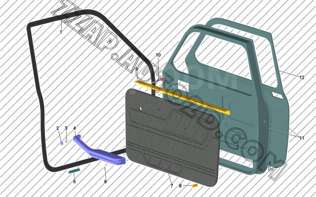 Шуба двери задняя правая LADA VESTA - ВАЗОВСКИЙ - shashlichniydvorik-troitsk.ru в Омске