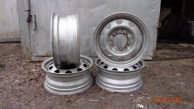 Диски УАЗ Патриот, 16", 1 шт, 5x139.7, штампованный, 4 шт, б/у, в ...