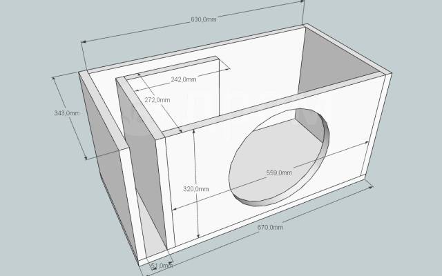 Размеры короба под 15 сабвуфер