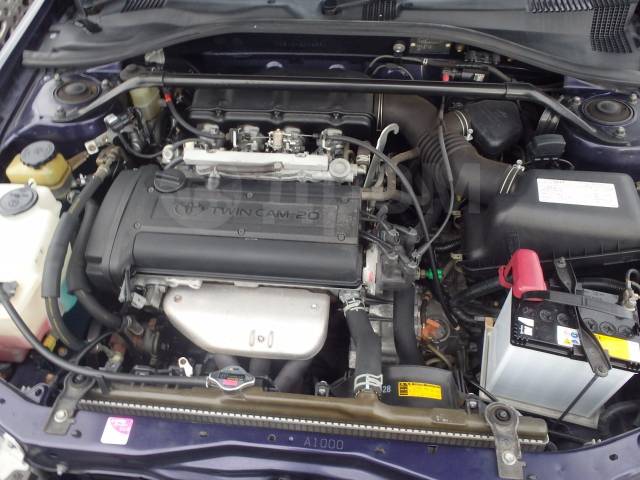 Карина фото двигателя Toyota Carina, 2001, AT210 GT, 4AGE в Новосибирске