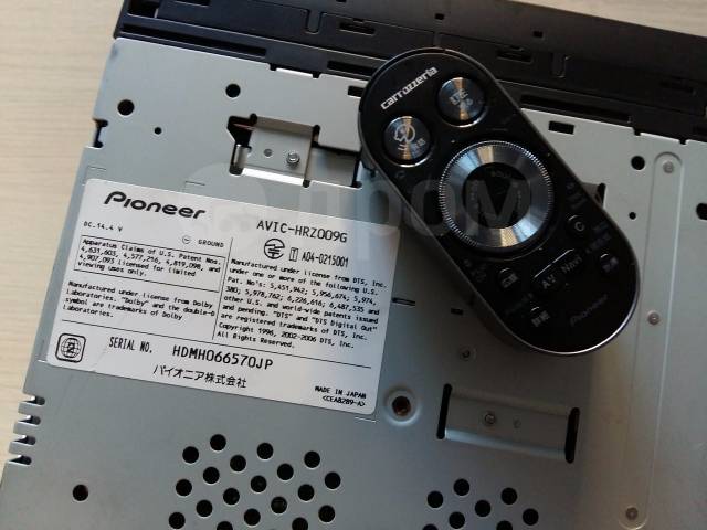 Pioneer Carrozzeria AVIC-HRZ009G, Пульт(HDD-40Gb, DVD, MP-3, AUX