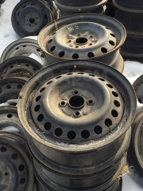 Диски R15 4/100 из Японии штамповки, 15", 20 шт, 4x100, штампованный, 1 ...