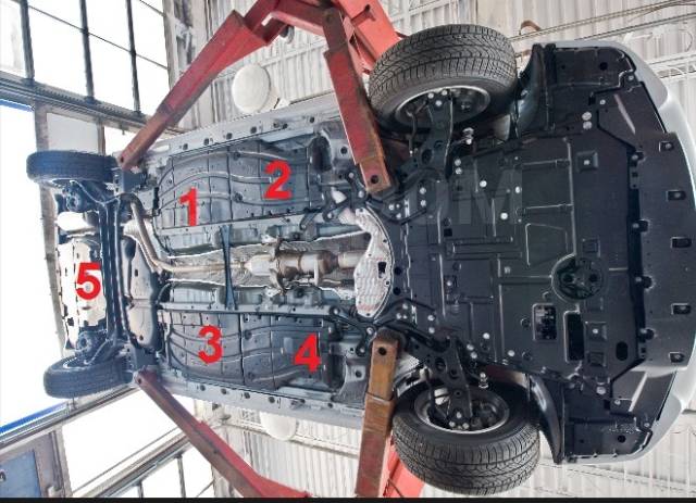Дно машины фото Купить Пластиковая защита днища Prius ZVW30 в Новосибирске по цене: 2 500 ₽ - ча