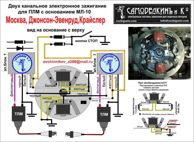 Схема зажигания лодочного мотора