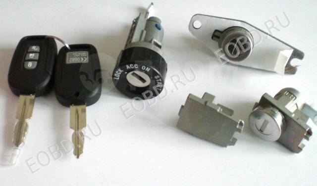 Купить Комплект цилиндров замков зажигания (5 шт. ) + 2 ключа Captiva ...