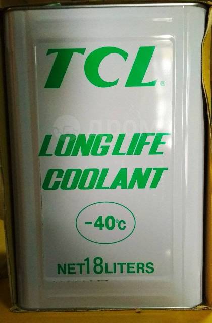 Антифриз TCL LLC -50C 18 литров. Зеленый. Сделано в Японии, в наличии ...