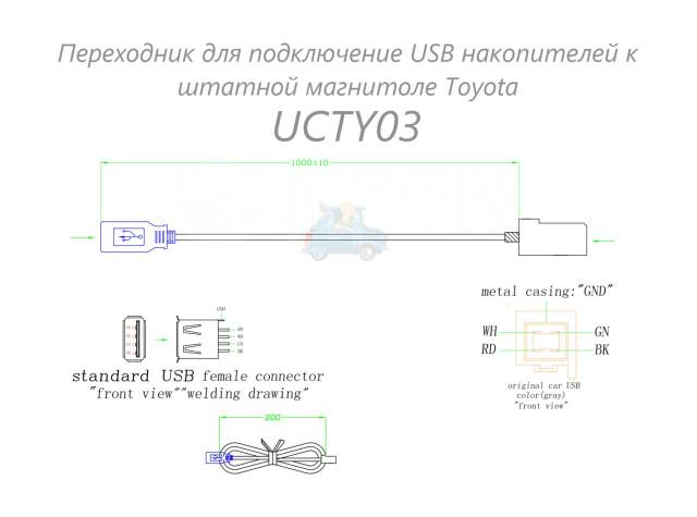 Как подключить usb кабель к магнитоле