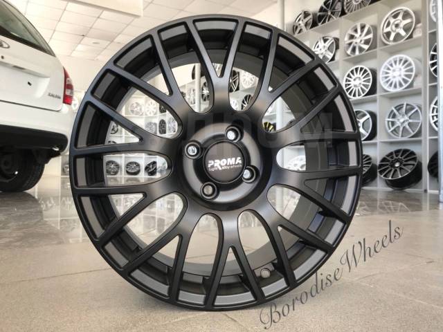 Диски литые proma GT 4x98 4x100 r16 #35 чёрные матовые, 16", 1 шт, 9,00 ...