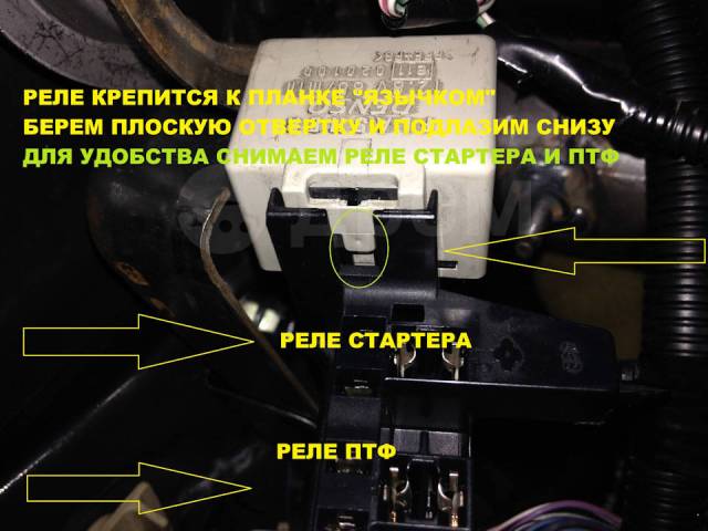 Где находится реле бензонасоса авенсис