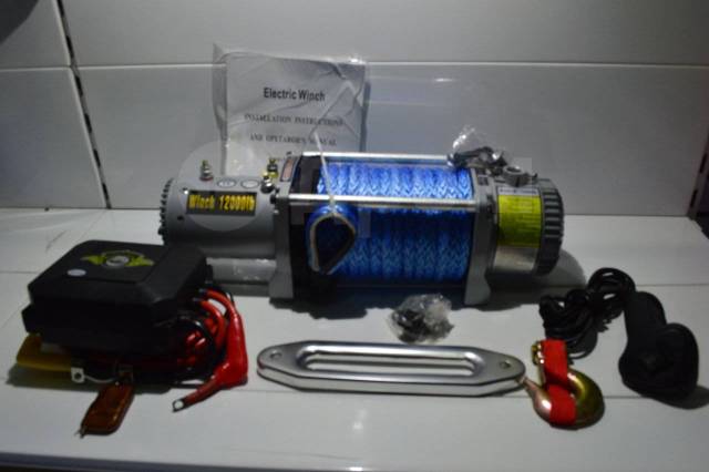 Купить Лебедка электрическая 24V / 12V Electric Winch 12000lbs (Кевлар ...