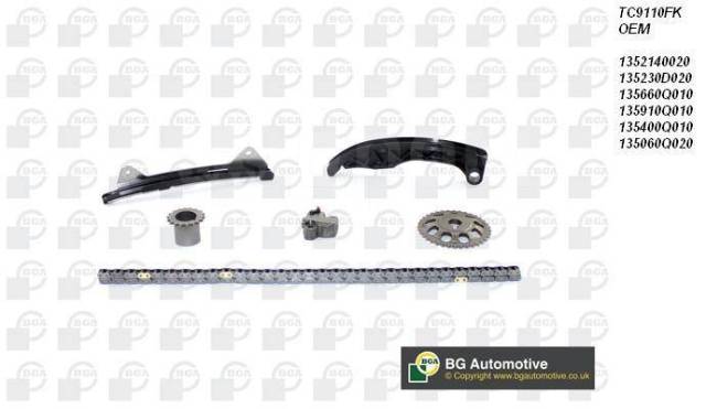 Купить Комплект цепи ГРМ Citroen, Peugeot, Toyota: 1 л 1KR-FE, BGA ...