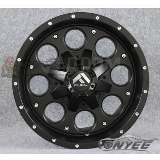 Новые диски Fuel D525 R15 5x114,3 ET0 J8 черный мат, 15