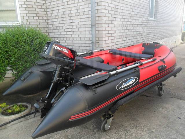 Лодка ПВХ Gladiator 330, мотор Tohatsu M 5 BDS, подвесной, бензин, 5,00 ...
