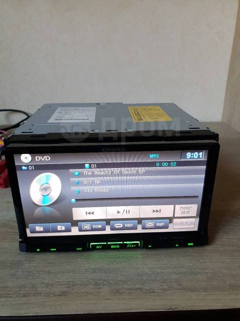 Процессорный kenwood mdv-737dt, DVD/SD/USB/Bluetooth, 2 DIN