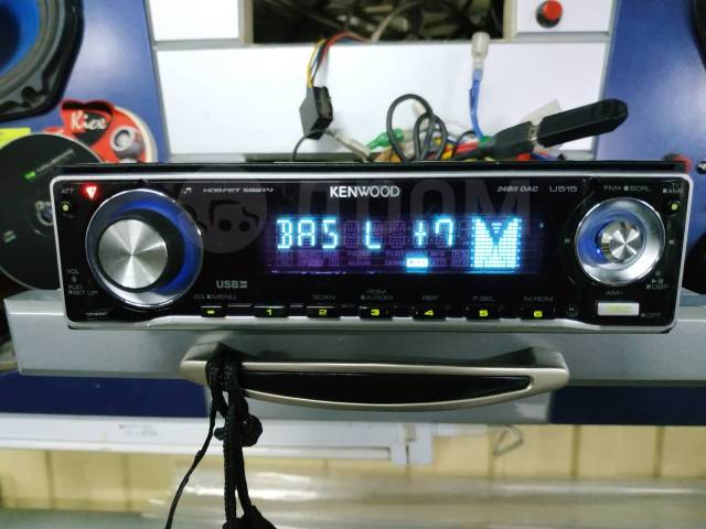 Kenwood U515, 1 DIN — 178x50 мм, б/у, в наличии. Цена: 2 500₽ в