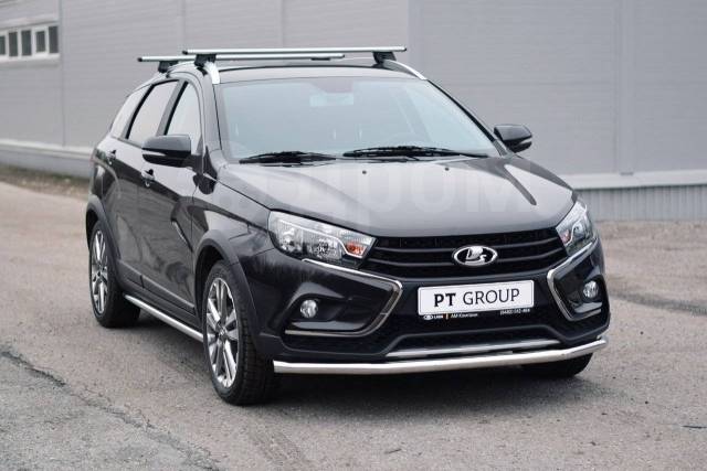 Как снять обвес веста кросс Купить Защита порогов (трубы под пороги) Lada Vesta SW Cross 2017- в Кемерово по