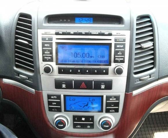 Как снять магнитолу санта фе 2 Магнитола с рамкой, Hyundai Santa Fe, 2 DIN - 178x100 мм, б/у, в наличии. Цена: 