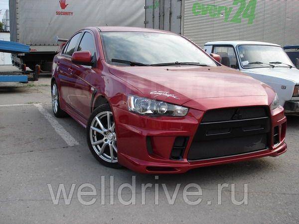 Купить Бампер передний Mitsubishi Lancer X в стиле Extreme 2007 2016 в