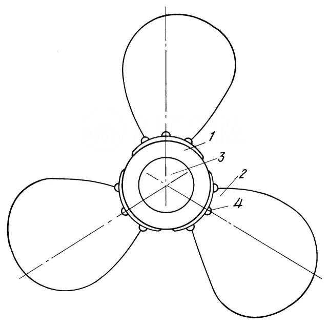 Чертеж гребного винта