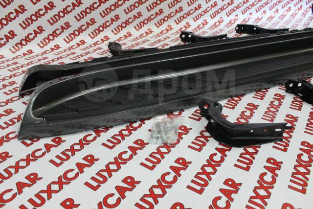Купить Подножки (Пороги )Toyota Prado 120 (Прадо) 2002-2009г Черные во ...