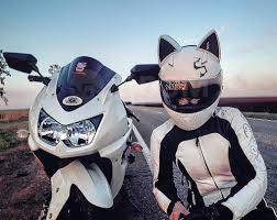 Шлем с ушками для мотоцикла | Мир Гаджетов