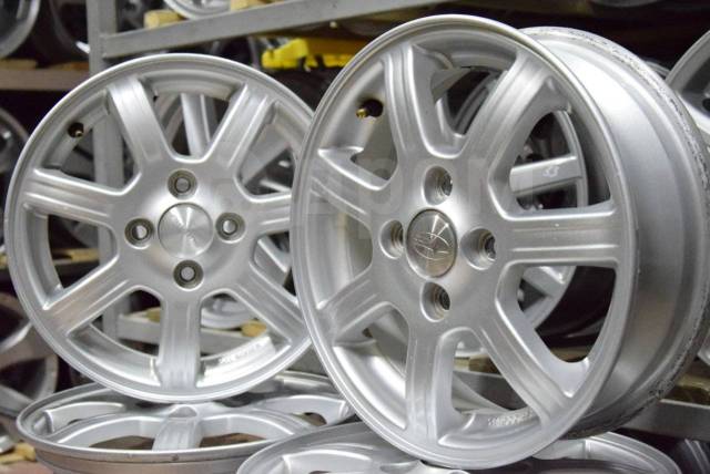 Комплект Японских литых дисков R14 4*100 без пробега по РФ, Subaru, 14 ...