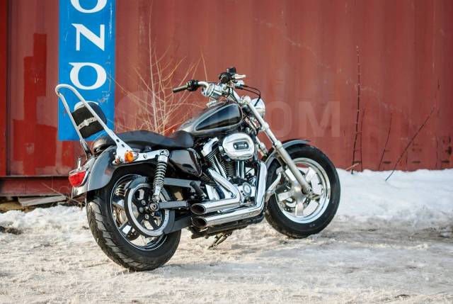 Мотоцикл Harley Davidson XL 1200C Sportster Custom 2014 обзор