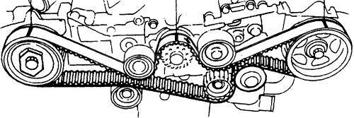 Ролик направляющий ремня ГРМ Subaru EJ20 (гладкий, D=60 мм, B=35 мм) (13073-AA080) Swag