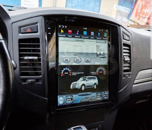 Паджеро 4 подключение андроида Магнитола в стиле Tesla Mitsubishi Pajero (2006+) 2/32Gb Android, другой, новый,