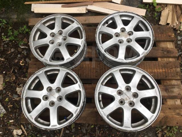 Литые диски Subaru R15, 15", 1 шт, 5x100, литой, 4 шт, б/у, в наличии ...