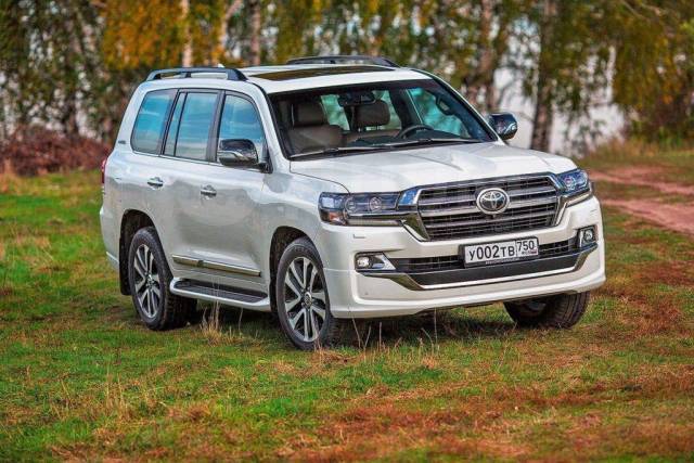 Как выглядит новый 200 Купить Обвес Land Cruiser J200, 2016- 2019 года - Executive Lounge белый перл во