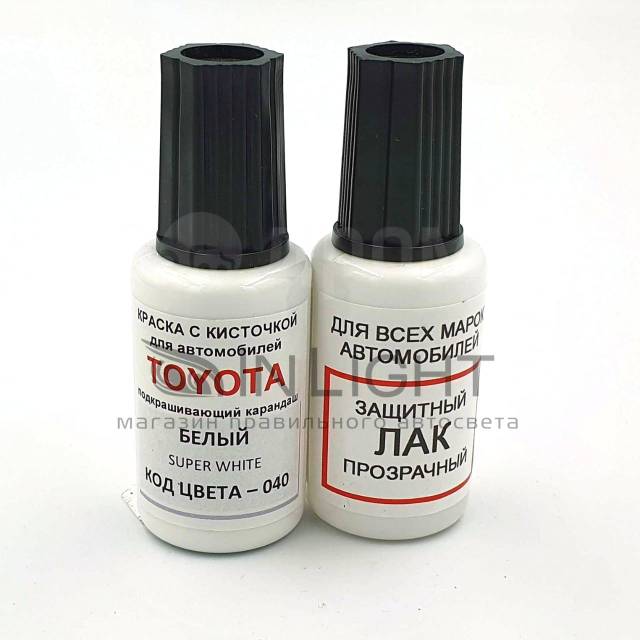 Краска карандаш Toyota 040 для подкраски сколов 20мл + лак, в наличии ...