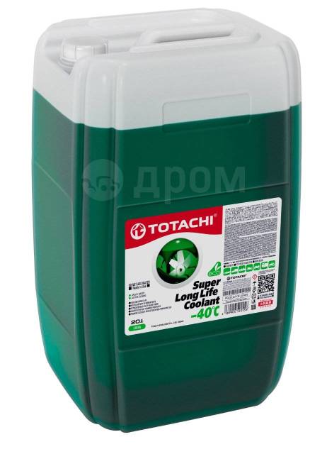 Антифриз карбоксилатный Totachi Super LONG LIFE Зеленый -40C 20л, в ...