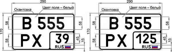 Виды номерных знаков автомобилей