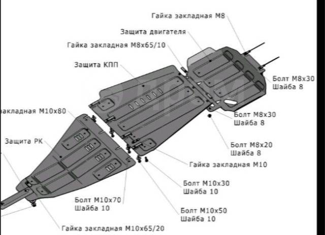 Защита картера nissan pathfinder