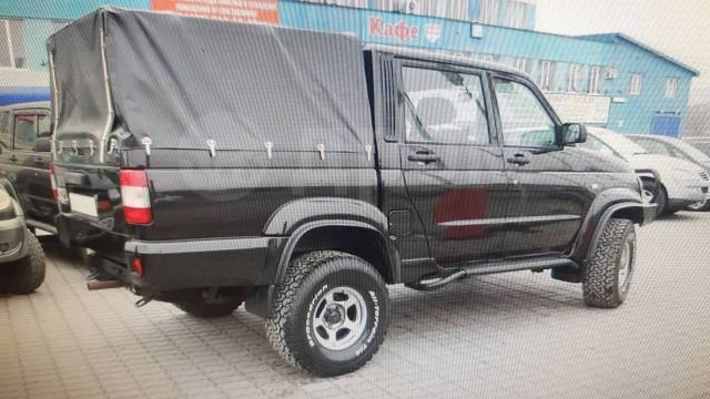 Тент УАЗ-2363 Patriot-Pickup (1520х1680х700) серый, в к-те с дугами