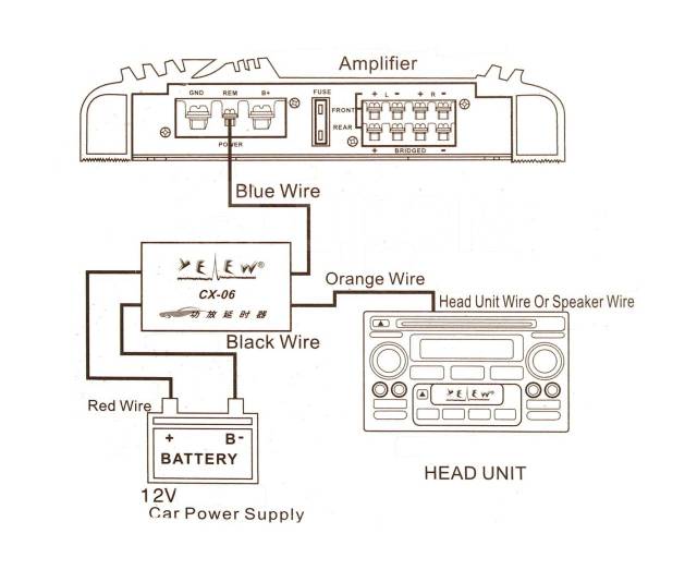 Рем провод на усилитель как подключить