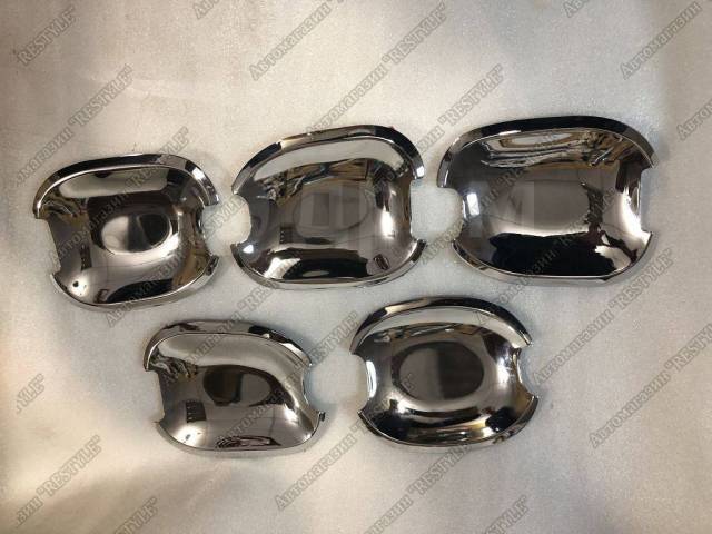 Купить Накладки ПОД ручки дверей Toyota Prado 120 (нержавейка) во ...